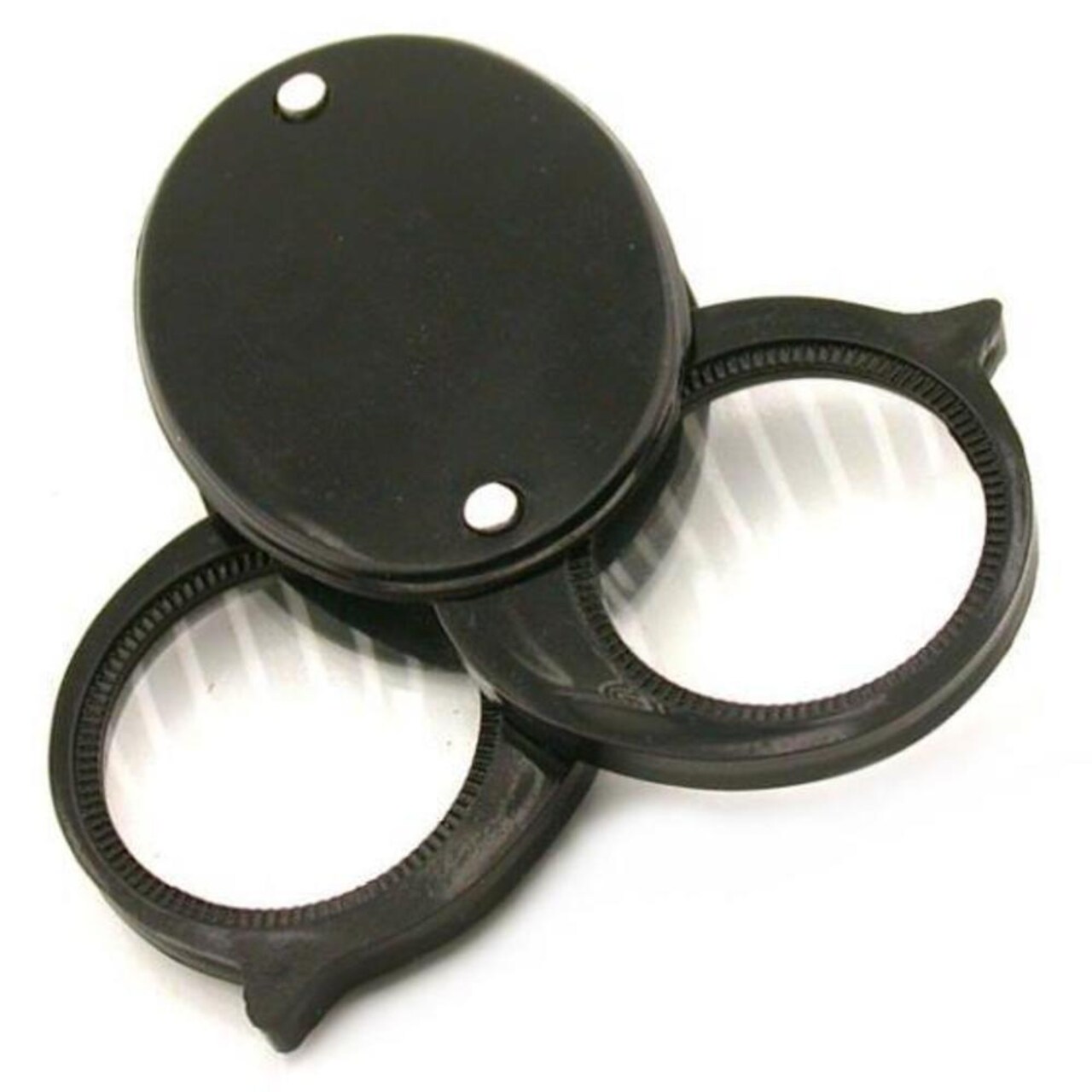 Folding Pocket Magnifier Magnifying Glass 5x 10x .75" Double Lens